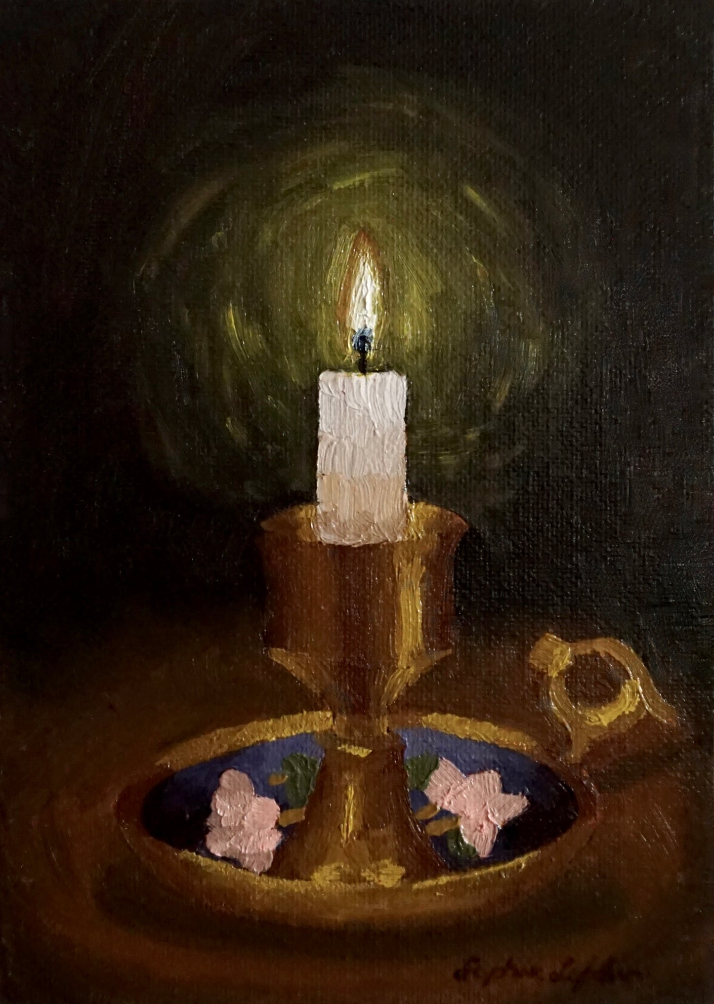 Floral Candle - print