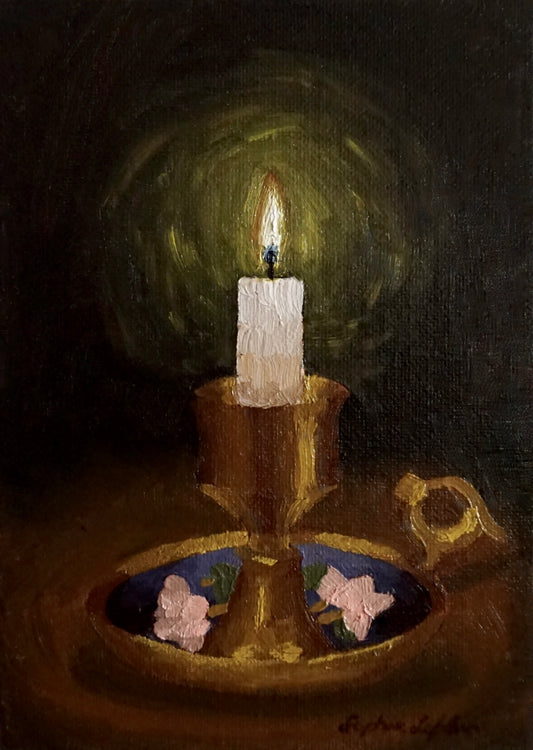 Floral Candle - print